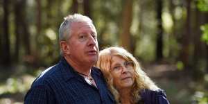 The parents of Matthew Leveson,Mark and Faye,in the Royal National Park.