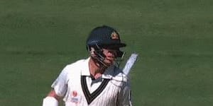 Warner caught short,but record knock still stands