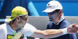 No respect:Rafael Nadal and his uncle and former coach Toni. 