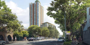 An artist’s impression of the Waterloo South development,which is now on public exhibition by the state government.