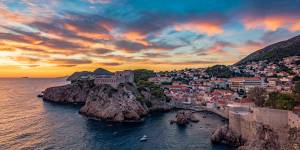 Dubrovnik’s Fort Lovrjenac at sunset.