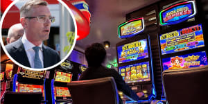NSW Premier Dominic Perrottet says poker machine revenue is taxing “misery”.
