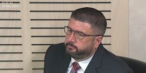 John Crawford gives evidence on day six of the public inquiry in Operation Navarra.