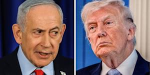 Donald Trump and Benjamin Netanyahu.