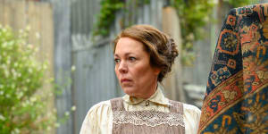 Olivia Colman plays Edith Swan,the main victim in Wicked Little Letters.