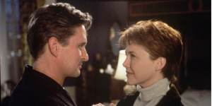 Michael Douglas and Annette Bening in The American President.