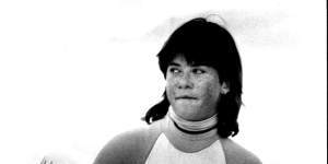 Pauline Menczer (pictured here in 1988) sometimes had to sleep in her board bag on tour due to lack of funding.