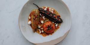 Yemista stuffed vegetables. 