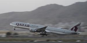A Qatar airlines flight involved in the evacuation of westerners from Kabul in September.