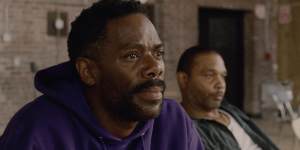 Colman Domingo,left,and Clarence Maclin in a scene from Sing Sing.