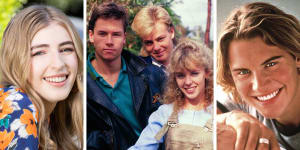 From left:Georgie Stone,Guy Pearce,Jason Donovan,Kylie Minogue and Daniel MacPherson have all called Ramsay Street home.