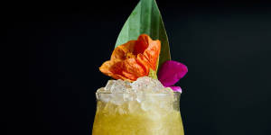 The Pearl Diver cocktail,a Tiki classic that the team have updated with contemporary bartending techniques.