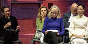 Clover Moore speaks at the City of Sydney Mayoral Candidates Forum.