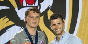 AFL draft first round as it happened:Tigers’ ‘Dusty-like’ pick;Blues like Jagga;Kangas make move on twin