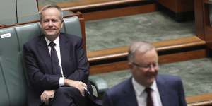 Difficult moments:Labor frontbencher Bill Shorten and Opposition Leader Anthony Albanese.