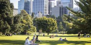 Sydney’s Botanic Gardens are a great spot to meet up and stay within the health advice.