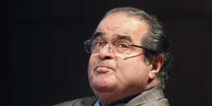 US Supreme Court justice Antonin Scalia.
