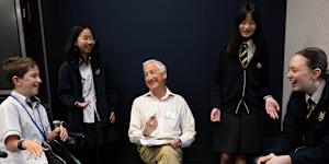 Ethics teacher Kevin Farmer runs an after-school ethics club at Inner Sydney High and teaches ethics at Crown Street Public School.