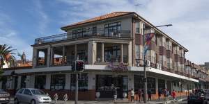 The Coogee Bay Hotel is a local landmark,just across the road from the suburb’s popular beach and promenade.