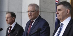 Prime Minister Scott Morrison (right) and Health Minister Greg Hunt say Australia has secured two new agreements on potential vaccines.