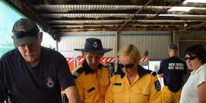 RFS Rainbow Flat firefighters replenish their medical kit. 