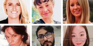 The six people killed in the Westfield Bondi Junction stabbing attack:(clockwise from top left) Ashlee Good,Jade Young,Dawn Singleton,Yixuan Cheng,Faraz Tahir and Pikria Darchia.
