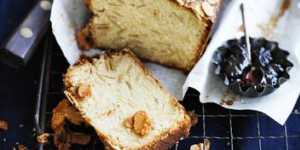 Fine crumb:Toasted almond madeira cake.