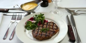 Bistro classic:Entrecote steak.