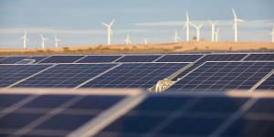 The federal government wants to be 82 per cent reliant on renewable energy by 2030.