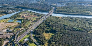 Roadworks and new bridges will impact Tinchi Tamba Wetlands to the east of the existing roadway,on the border between Brisbane and Moreton Bay councils.