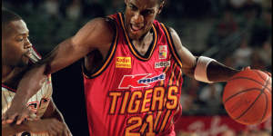 Melbourne Tigers great Lanard Copeland in his NBL days.