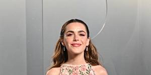 Kiernan Shipka in a floral number.