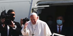 Pope Francis ends epic Iraq tour preaching peace