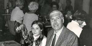 Jacoby as a young girl with her father,Phillip,who escaped to Australia from Germany just before World War II.