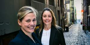 Lucy Lloyd and Heidi Holmes spotted the gap in the market for Mentorloop over a glass of wine. 