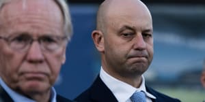 Falllout:ARLC chairman Peter Beattie and NRL chief executive Todd Greenberg speak after the decision.