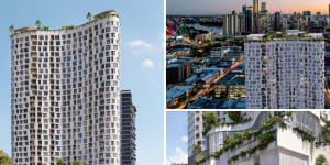 Artists’ impressions of the development planned for 50 Constance Street in Fortitude Valley.