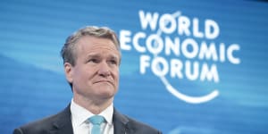 Bank of America chief Brian Moynihan says his investors are telling the bank to invest in companies'doing right by society'.