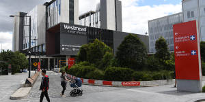 The emergency department at Westmead Hospital,where patients are spending an hour longer on average than the same time last year. 