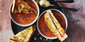Yes,you can occasionally dunk a cheese toastie into your tomato and kimchi soup.