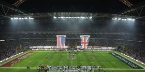 The NFL has played games in London since 2007,including this 2010 game at Wembley Stadium.