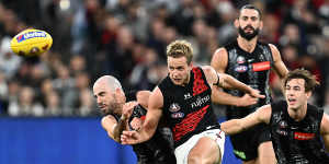 Darcy Parish shone in the midfield for the Bombers. 