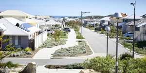 Light-coloured roofs are stipulated in Lendlease’s Alkimos Beach community. 