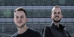 Robbie (left) and James Ferguson won a spot on rich lists last year off the back of their crypto company,which has partnerships with firms like TikTok.