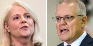 Minister Karen Andrews and PM Scott Morrison this week.