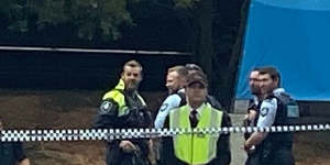 The female victim drove in the direction of Manuka Oval and received help. Police have since cordoned off the area.