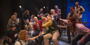 Come From Away turns a tragedy into a feel-good musical. 