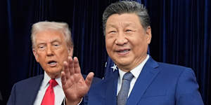 Trump and Xi at their meeting in Busan,South Korea,in October 2025.