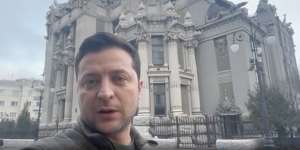 Zelensky met rumours that he had fled with the release of a selfie video on the streets of Kyiv.