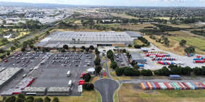Australia Post’s enormous South Dandenong distribution centre. The postal carrier is concerned about safety for its workers when a level crossing is removed by the Victorian government.